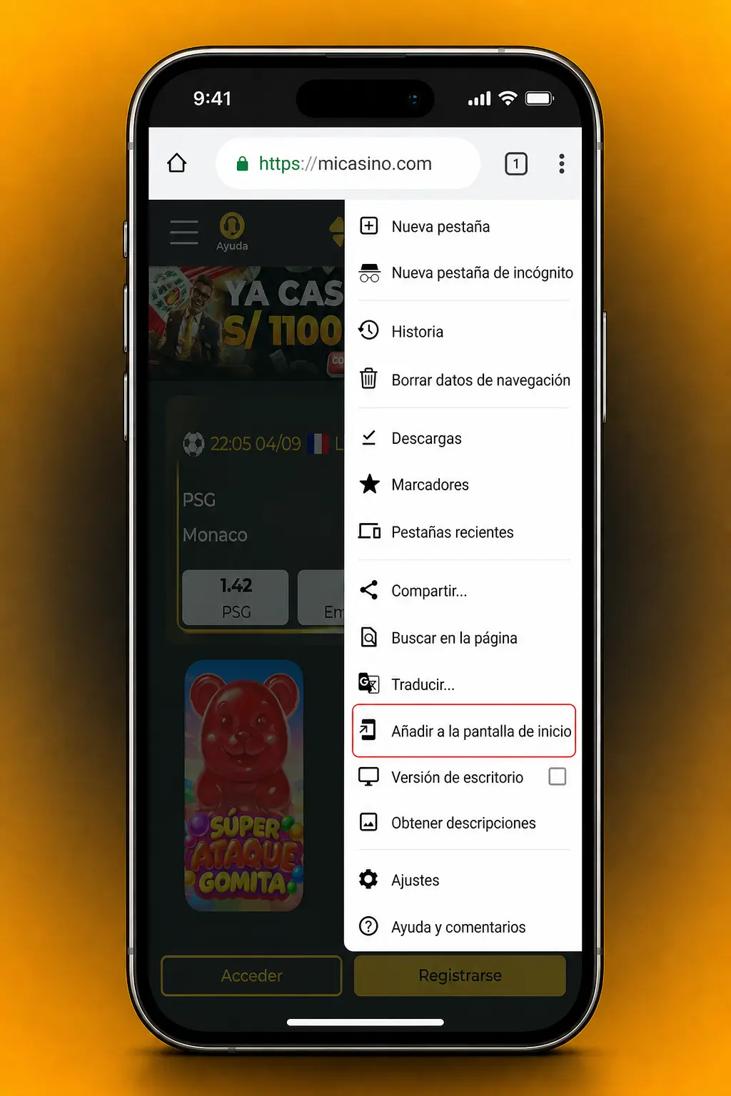 Pasos para descargar e instalar el APK de Micasino en Android desde el celular de forma rápida y segura.
