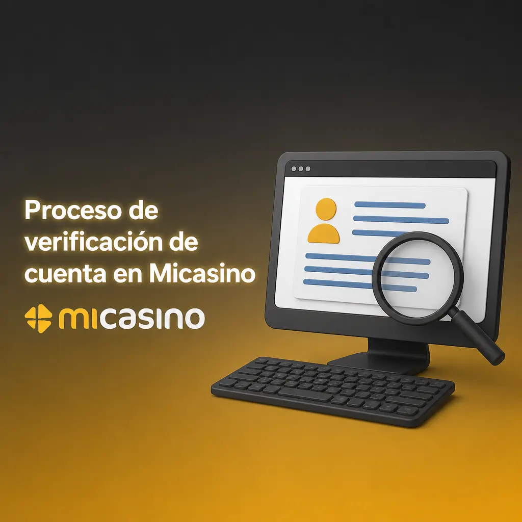 Proceso de verificación de cuenta en Micasino: confirma identidad con DNI y comprobante de domicilio para retirar fondos.